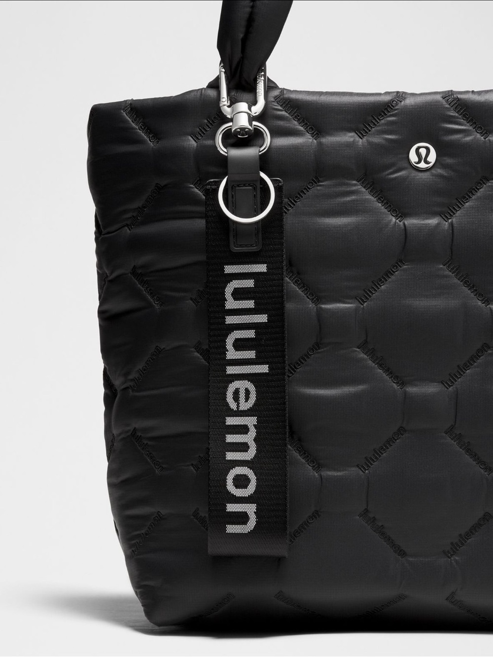 Lululemon Black Never Lost Key Fob / Wristlet Strap